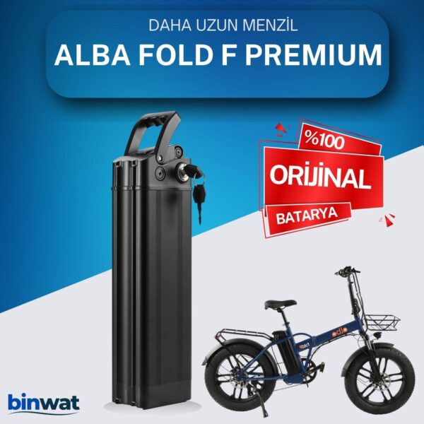 ALBA FOLD F PREMIUM 48 Volt Batarya Orijinal Yedek Akü - Elektrikli Bisiklet Pili