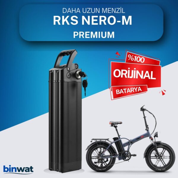 RKS NERO M PREMIUM  48 Volt Batarya Orjinal Yedek Akü - Elektrikli Bisiklet Pili